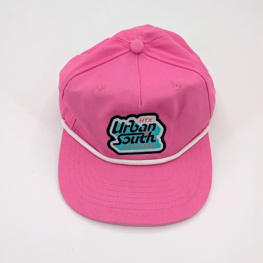 Urban South Brewery HTX Pink Rope Hat Baseball Cap Retro Patch Snapback‎ Houston